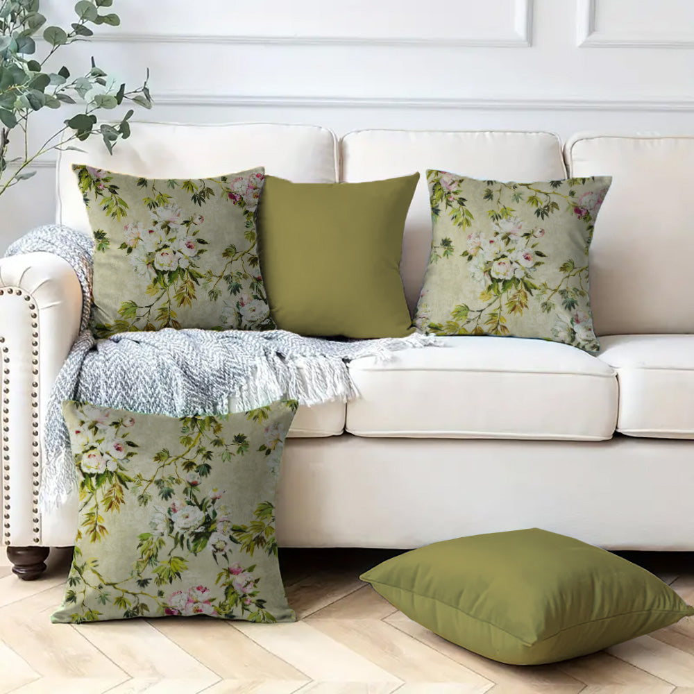 Green Cushion Covers - Explore Nature-inspired Designs – Spaces Drapestory