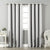 Jacquard Room Darkening Curtains in Super White Set Of 2 - (P0)