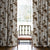 Elegent Floral Print Matt Finish Room Darkening Curtain Set of 2 MTDS103B