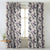 Elegent Floral Print Matt Finish Room Darkening Curtain Set of 2 MTDS103C