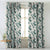 Elegent Floral Print Matt Finish Room Darkening Curtain Set of 2 MTDS103G