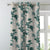 Elegent Floral Print Matt Finish Room Darkening Curtain Set of 2 MTDS103G