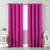 Jacquard Room Darkening Curtains in Magenta Pink Set Of 2 - (P107)