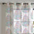 Elegant Floral Print Sheer Semi Transparent Curtain - Set Of 1pc -DS108A1