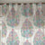 Elegant Floral Print Sheer Semi Transparent Curtain - Set of 2 -DS108A1