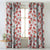 Elegent Floral Print Matt Finish Room Darkening Curtain Set of 2 MTDS110A
