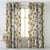 Elegent Floral Print Matt Finish Room Darkening Curtain Set of 2 MTDS110E