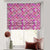 Angular Allure Geometric Hot Pink Satin Roman Blind (DS114B)