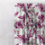 Watercolor Garden Floral Purple Heavy Satin Blackout curtains Set Of 2 - (DS116F)