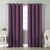 Jacquard Room Darkening Curtains in Peony Purple Set Of 2 - (P120)