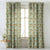 Elegent Floral Print Matt Finish Room Darkening Curtain Set of 2 MTDS126D
