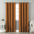 Jacquard Room Darkening Curtains in Dark Orange Set Of 2 - (P128)