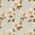 Floral Flock Floral Tan Beige Heavy Satin Room Darkening Curtains Set Of 2 - (DS129E)