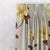 Floral Flock Floral Shine Yellow Heavy Satin Room Darkening Curtains Set Of 1pc - (DS129F)