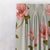 Floral Flock Floral Soft Pink Heavy Satin Room Darkening Curtains Set Of 2 - (DS129G)