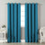 Jacquard Room Darkening Curtains in Olympic Blue Set Of 2 - (P130)