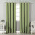 Jacquard Room Darkening Curtains in Pistachio Green Set Of 2 - (P131)