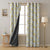 Poppy Meadow Floral Yellow Heavy Satin Blackout Curtains Set Of 2 - (DS133A)