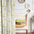 Poppy Meadow Floral Yellow Heavy Satin Blackout Curtains Set Of 2 - (DS133A)