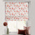 Poppy Meadow Floral Red Satin Roman Blind (DS133C)