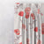 Poppy Meadow Floral Red Heavy Satin Room Darkening Curtains Set Of 1pc - (DS133C)