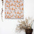 Poppy Meadow Floral Orange Satin Roman Blind (DS133F)