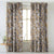 Elegent Floral Print Matt Finish Room Darkening Curtain Set of 2 MTDS136A