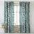 Elegent Floral Print Matt Finish Room Darkening Curtain Set of 2 MTDS136C