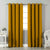 Jacquard Room Darkening Curtains in Honey Yellow Set Of 2 - (P136)