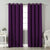 Jacquard Room Darkening Curtains in Deep Purple Set Of 2 - (P142)