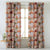 Elegent Geometric Print Matt Finish Room Darkening Curtain Set of 2 MTDS145C