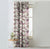 Elegant Floral Print Matt Finish  Room Darkening Curtain Set Of 1pc -  MTDS18D