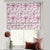 Bold Blossoms Floral Pink Satin Roman Blind (DS147A)
