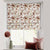 Bold Blossoms Floral Brown Satin Roman Blind (DS147F)