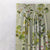 Subdued Blossoms Floral Grass Green Heavy Satin Blackout Curtains Set Of 1pc - (DS154A)