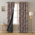 Subdued Blossoms Floral Maroon Heavy Satin Room Darkening Curtains Set Of 2 - (DS154C)