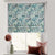 Subdued Blossoms Floral Teal Satin Roman Blind (DS154F)