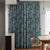 Subdued Blossoms Floral Teal Heavy Satin Room Darkening Curtains Set Of 2 - (DS154F)