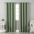 Jacquard Room Darkening Curtains in Forest Glades Green Set Of 2 - (P164)