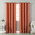 Jacquard Room Darkening Curtains in Melon Set Of 2 - (P166)