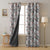 Fox and Feather Fiesta Kids Grey Heavy Satin Blackout curtains Set Of 2 - (DS169A)