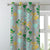 Fox and Feather Fiesta Kids Green Heavy Satin Blackout curtains Set Of 2 - (DS169B)
