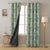 Fox and Feather Fiesta Kids Green Heavy Satin Blackout curtains Set Of 2 - (DS169B)