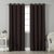 Jacquard Room Darkening Curtains in Charcoal Grey Set Of 2 - (P16)