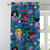 Super Girl Sparkle Kids Powder Blue Heavy Satin Room Darkening Curtains Set Of 2 - (DS171A)