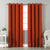 Jacquard Room Darkening Curtains in Autumn Blaze Orange Set Of 2 - (P171)