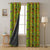 Jungle Dreams Kids Forest Green Heavy Satin Room Darkening Curtains Set Of 2 - (DS173A)