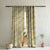 Rose Rhapsody Floral Mustard Yellow Heavy Satin Room Darkening Curtains Set Of 2 - (DS191A)