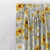 Rose Rhapsody Floral Mustard Yellow Heavy Satin Room Darkening Curtains Set Of 1pc - (DS191A)