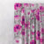 Rose Rhapsody Floral Hot Pink Heavy Satin Room Darkening Curtains Set Of 1pc - (DS191D)